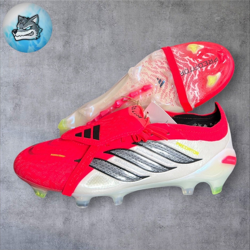 adidas Predator Elite FT FG Soccer Cleats Lucid Red White Black Men's 5 JS0380